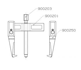 EXTRACTOR FORZA SERIE 9000 DE 2 PATAS